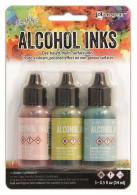 Ranger Alcohol Ink Kits  Countryside Shell Pink,Willow,Clody TAK25924 Tim Holtz 3x15ml - #152192