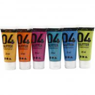 A-Color Acrylverf Set Glitter Secundair 6x20 ml - #595364