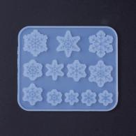 Afwerking Siliconen Mal Snowflake voor Resin Sieraden - Polymeerklei-Boetseerklei - #217322