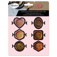 Aladine Zegel Wax Stempel Mallen 6 stuks - Polymeerklei - Boetseerklei - #593778