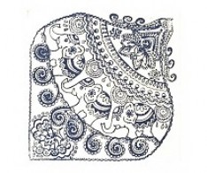 Cernit Texture Mat Indian Elephants 9x9cm - Polymeerklei Boetseerklei - #125582