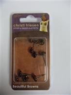 Christi Friesen Glazen Oogjes Bruin - Voor Fimo Polymeerklei Projecten - #237268