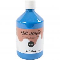 Creativ Company - CC Kids Acrylverf Glossy Primair Blauw 500 ml - #589195