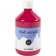 Creativ Company - CC Kids Acrylverf Mat Primair Rood 500 ml - #589291