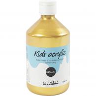 Creativ Company - CC Kids Metallic Acrylverf Goud 500 ml - #589209