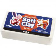 Creativ Company - CC Soft Clay 500 gr Wit - #589247