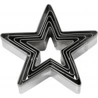 Creativ Company - CC Uitsteekvormen 8 cm Sterren 5 stuks - #588893