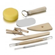 FIMO Houten Modelleerspatels - 8-delige Set - Polymeerklei Accessoires - #69263