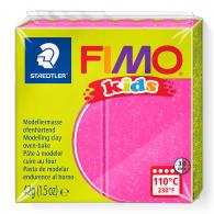 Fimo Kids Soft Roze Glitter Klei - Polymeerklei - Boetseerklei - #75692