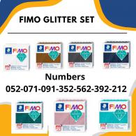 Fimo Klei Glitter Set 7 Stuks - Polymeerklei - Boetseerklei - #492735
