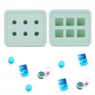 Fimo Siliconen Moulds vierkant 12mm - Polymeerklei - Boetseerklei - #176465