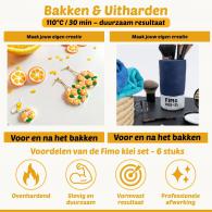 FIMO soft Heldere Tinten Set - 6 Pakjes Polymeerklei - #67821