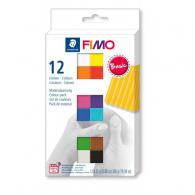 Fimo soft set etui 12 halve blokken Basic - Polymeer - Boetseerklei - #156148