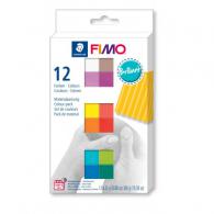 Fimo Soft Set Etui 12 Halve Blokken Brilliant - Polymeerklei - #156153