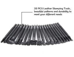 Gereedschap 20 Diverse Leer Stempels - Polymeerklei - Boetseerklei - #311077