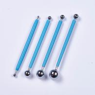 Gereedschap DottingTools 4-delig Metaal - Polymeerklei - Boetseerklei - #441158