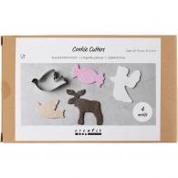 Gereedschap Kerst Uitsteekvormen 3-5,7cm - Polymeer - Boetseerklei - #594622
