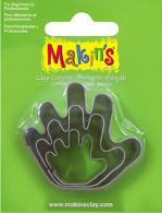 Gereedschap Makins Clay Uitsteekvorm Hand Set - Polymeerklei - #172115