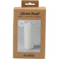 Gereedschap Siliconen Mal Geribbelde Cilinder 12x4 cm - Klei - #593655