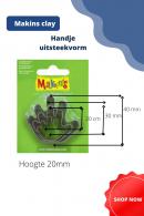Gereedschap Uitsteekvormen set 2 - Boetseerklei - Polymeerklei - #360537
