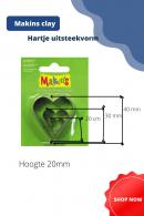 Gereedschap Uitsteekvormen set 2 - Boetseerklei - Polymeerklei - #360537