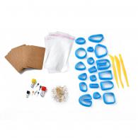 Gereedschap Uitsteekvormpjes Oorbellen Blauwe Set - Boetseerklei - #440589