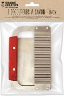 Graine Creative - GC Zeepsnijder Set Glad &amp; Gecanneleerd Ribbel 2 stuks - #598903