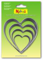 Makins Clay Uitsteekvorm Heart 4-delig - Boetseerklei - Polymeerklei - #172136