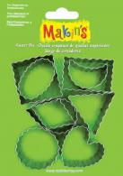 Makins Uitsteekvorm Crinkle 9-delig - Polymeerklei Boetseerklei - #172150
