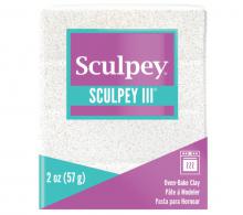 Sculpey Premo Klei III White Glitter 57gr - Polymeerklei - Boetseerklei - #311030