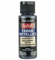 SoSoft Fabric Metallics Paint 59ml, Obsidian - #541408